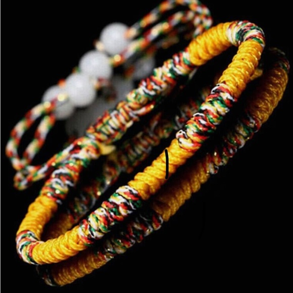Lucky Buddhist Monk Bracelets- (2 bracelets in set 1 yellow and 1) unisex - Picture 6 of 15